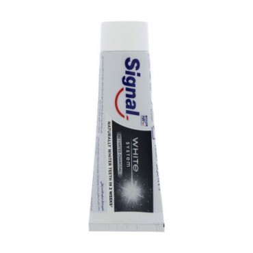 خمیر دندان ذغالی مدل Activated Charcoal سری White system سیگنال 75 میل