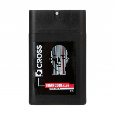عطر جیبی مردانه مدل بارکد کلاب The Barcode Club کراس 45 میل