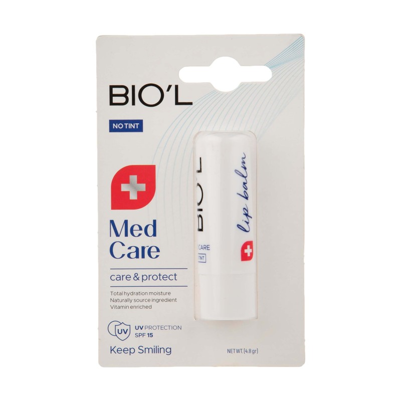 بالم لب مدل Med Care بدون رنگ بیول 4.8 گرم