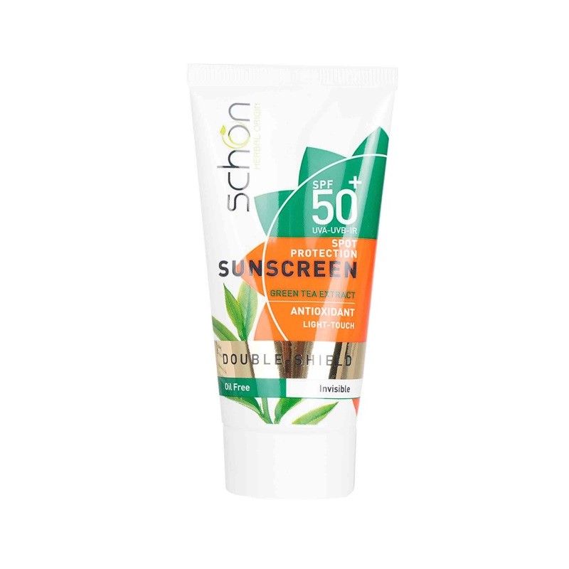 کرم ضد آفتاب سری Double Shield مدل بی رنگ فاقد چربی +SPF50 شون 50 میل