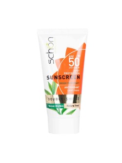 کرم ضد آفتاب شون سری Double Shield مدل رنگ طبیعی پوست خشک و نرمال +SPF50 حجم 50 میل
