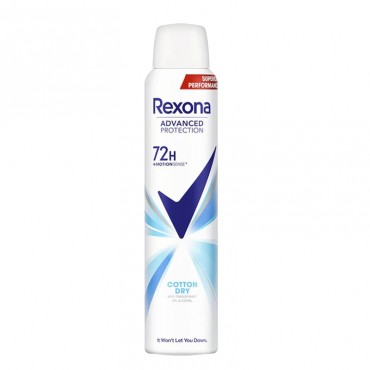 اسپری ضد تعریق زنانه مدل Cotton Dry رکسونا 200 میل