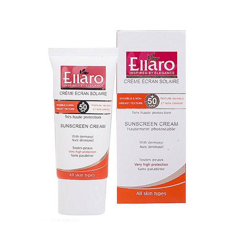 کرم ضد آفتاب مدل SPF50 بی رنگ الارو 50 میل