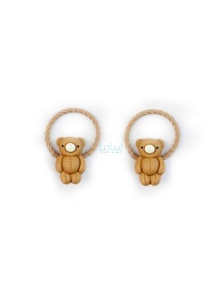 پک کش مو طرح خرسی کد H02 بسته 2 عددی