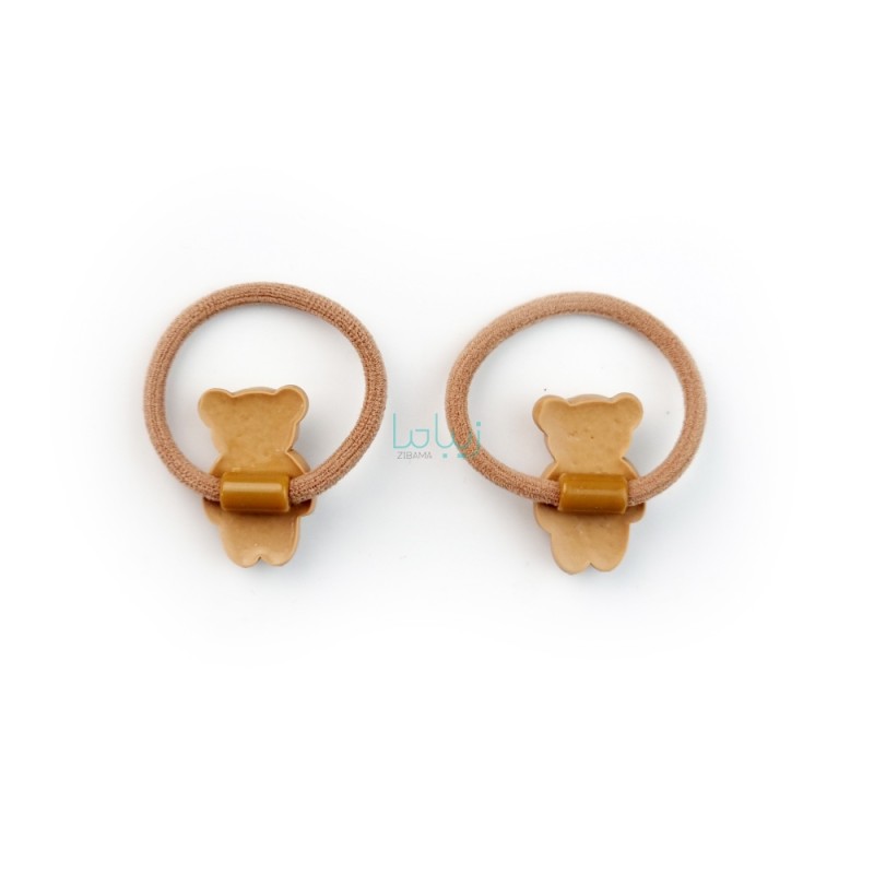 پک کش مو طرح خرسی کد H02 بسته 2 عددی