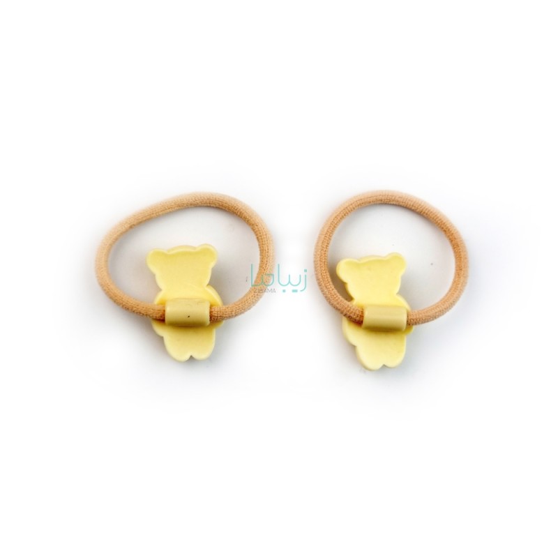 پک کش مو طرح خرسی کد H02 بسته 2 عددی