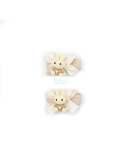 پک گیره مو طرح خرگوش کد D02 بسته 2 عددی
