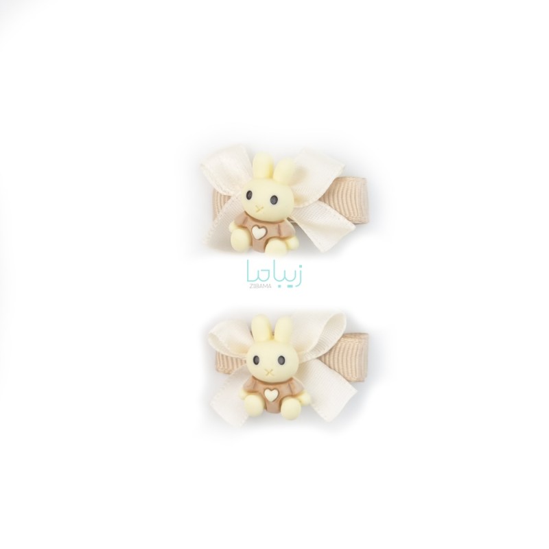 پک گیره مو طرح خرگوش کد D02 بسته 2 عددی