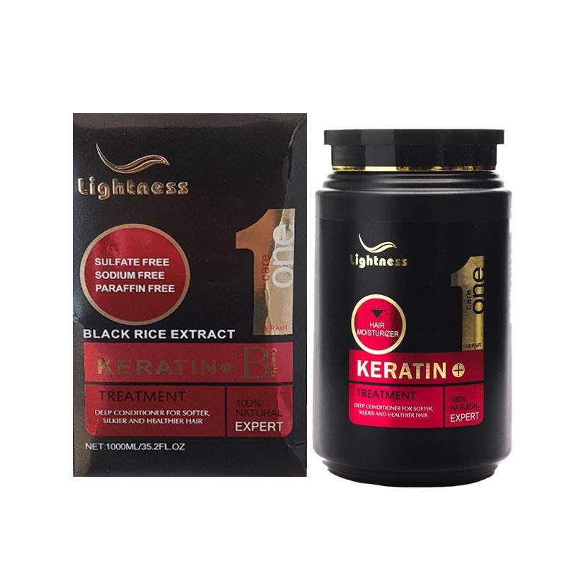 ماسک مو فاقد سولفات مدل +KERATIN لایتنس 1 لیتر