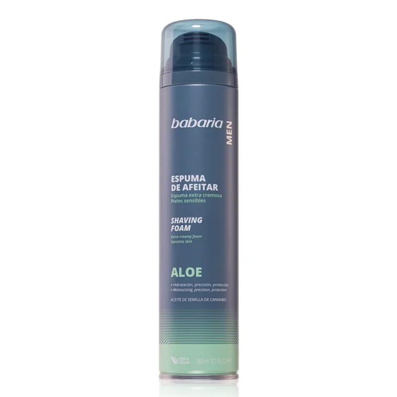فوم اصلاح صورت مردانه مدل Aloe باباریا 300 میل