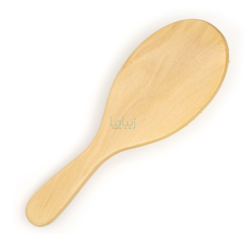 برس چوبی تخت مدل بیضی دندانه سر گرد کد 100