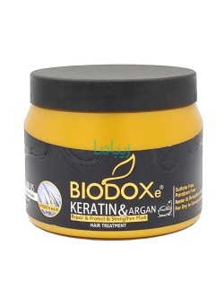 ماسک مو بیوداکس داخل حمام کاسه ای مدل Keratin & Argan حجم 500 میل