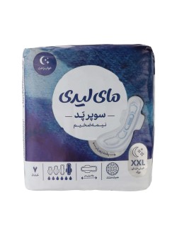 نوار بهداشتی مای لیدی بالدار سایز خیلی خیلی بزرگ XXL مدل سوپرپد نیمه ضخیم بسته 7 عددی