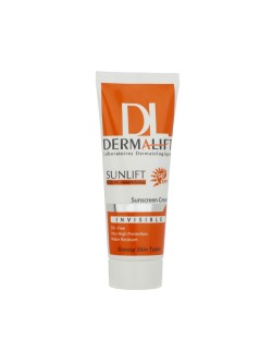کرم ضد آفتاب درمالیفت SPF50+ بی رنگ مناسب پوست چرب حجم 40 میل