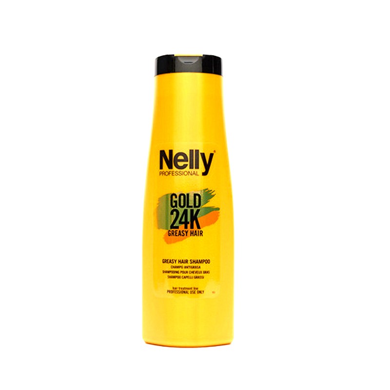 نرم کننده مو سری Gold 24K مدل Greasy Hair نلی 400 میل
