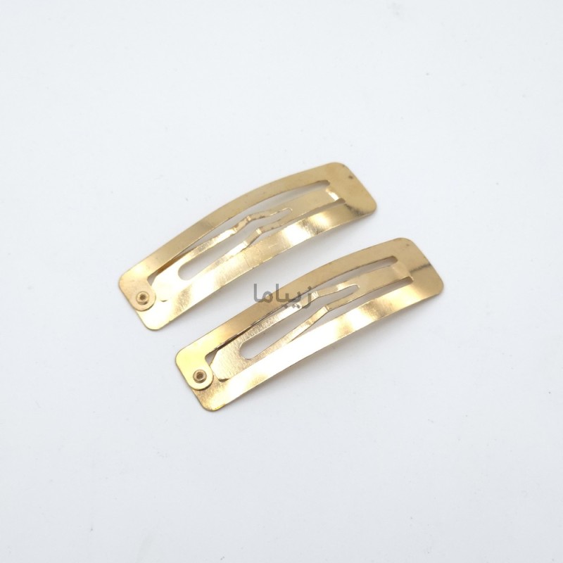 گیره مو مدل تق تقی ساده مستطیل کد GISB6015 بسته 2 عددی - عکس