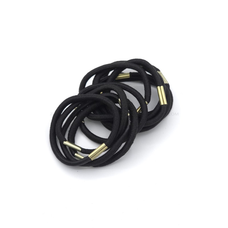 کش مو مدل قیطانی رنگ مشکی Black کد 60-0-1 بسته 12 عددی