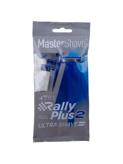 خودتراش مستر شیو 2 لبه مدل Rally Plus 2 بسته 4 عددی