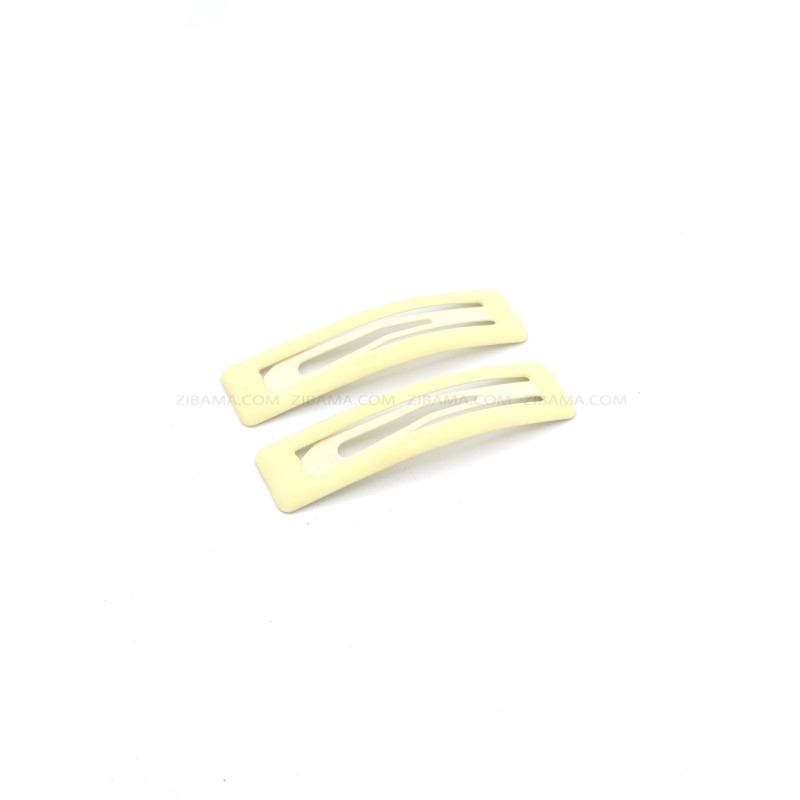 گیره مو تق تقی مدل مات مستطیلی کد 157-15 بسته 2 عددی