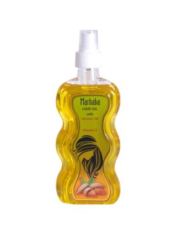 روغن موی ضدریزش مرحبا حاوی روغن بادام و ویتامین E حجم 175 میل