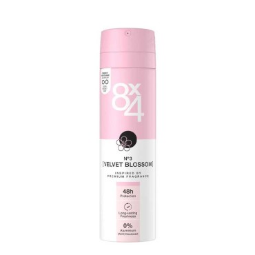 اسپری ضدتعریق زنانه مدل VELVET BLOSSOM هشت در چهار 150 میل