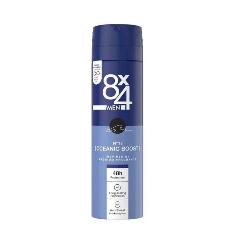 اسپری ضدتعریق مردانه مدل OCEANIC BOOST هشت در چهار 150 میل