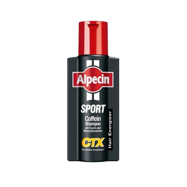 شامپو مو ضد ریزش انرژی‌بخش مدل Sport CTX مناسب موهای ضعیف و نازک آلپسین 375 میل