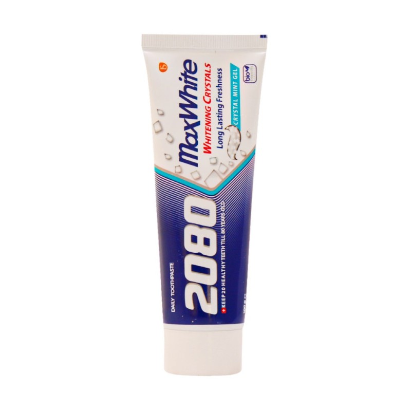 خمیر دندان مدل مکس وایت Max White برند 2080 حجم 100 گرم