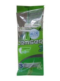 خودتراش 3 لبه لمسر (سبز) بسته 2 عددی