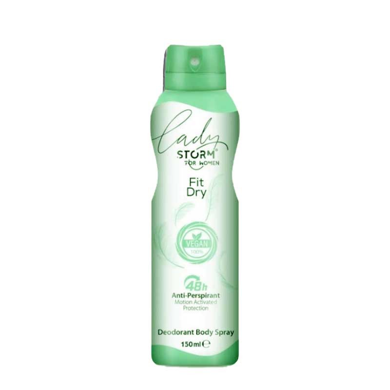 اسپری ضدتعریق زنانه مدل Fit Dry استورم 150 میل