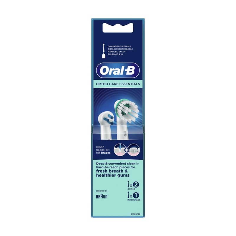 یدک مسواک مدل Ortho Care Essentials اورال بی بسته 3 عددی