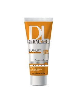 کرم ضد آفتاب SPF50+ بی رنگ مناسب پوست خشک درمالیفت 40 میل