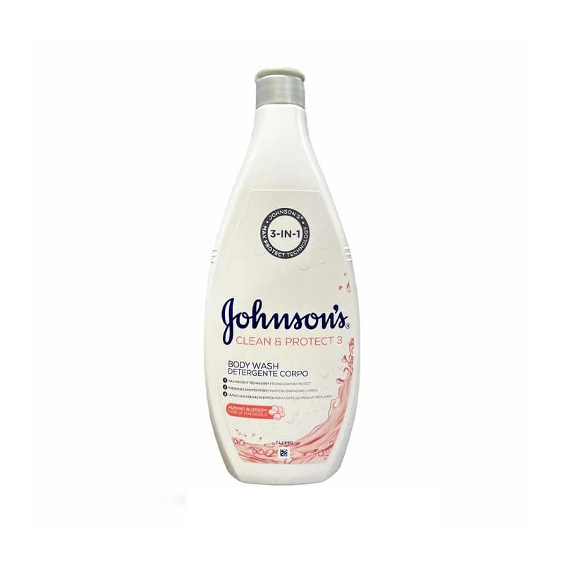 شامپو بدن مدل CLEAN & PROTECT 3 (صورتی) جانسون 750 میل