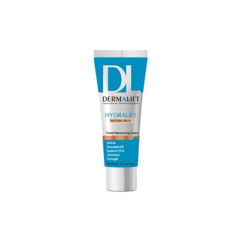 کرم مرطوب کننده رنگی مدل Hydralift بژ طبیعی درمالیفت 40 میل