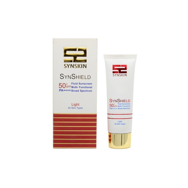 فلوئید ضد آفتاب رنگی SPF50 مدل Sain Shield لایت ساین اسکین