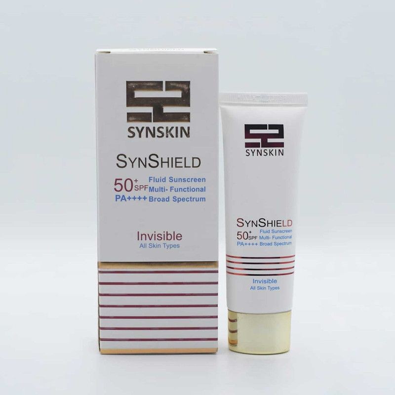 ضد آفتاب فلوئید SPF50+ بی‌رنگ مناسب انواع پوست ساین اسکین