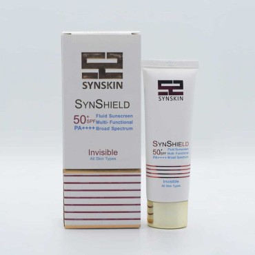 ضد آفتاب فلوئید SPF50+ بی‌رنگ مناسب انواع پوست ساین اسکین