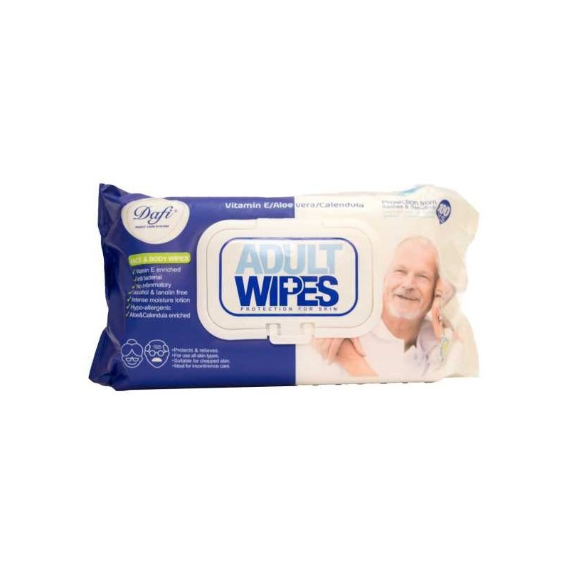 دستمال مرطوب Adult Wipes دافی بسته 100 عددی