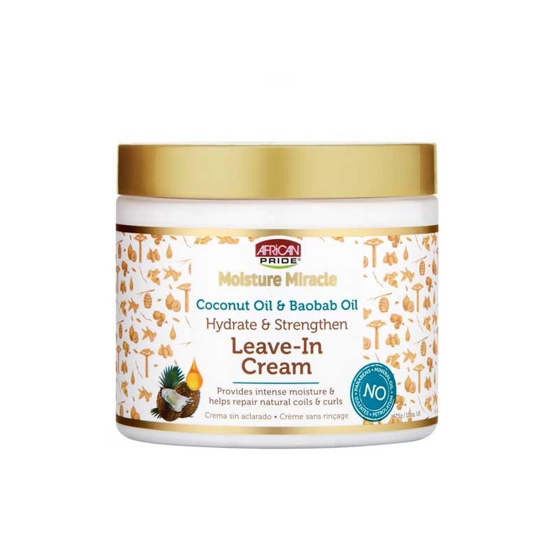 کرم مو کاسه‌ای مدل Coconut Oil & Baobab Oil آفریکن پراید 425 گرم