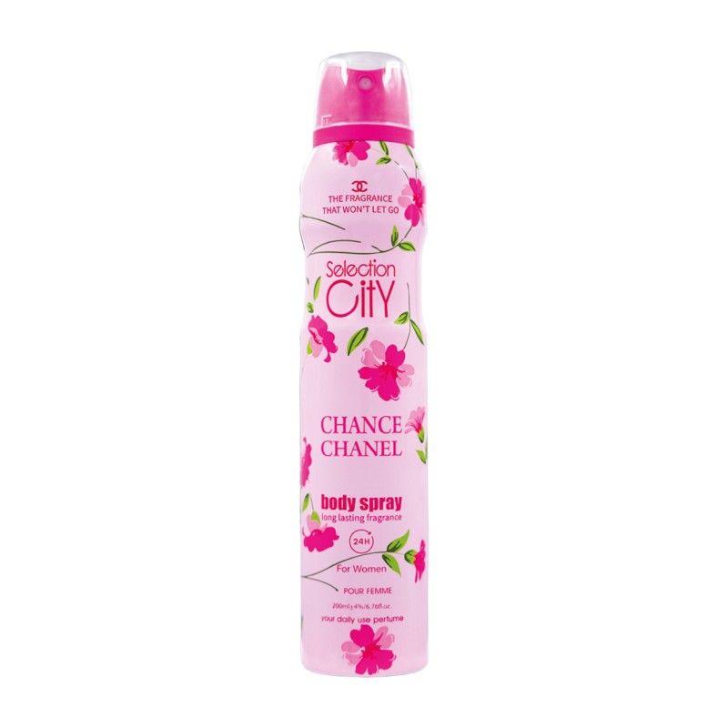 اسپری بدن سلکشن سیتی مدل Chance Chanel حجم 200 میل