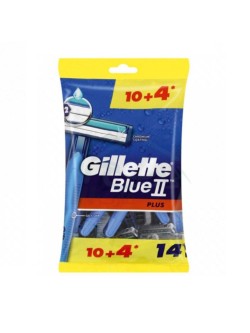 خودتراش ژیلت 2 لبه مدل Blue2 Plus بسته 14 عددی