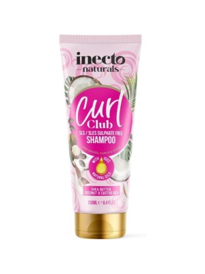 شامپو اینکتو موی فر فاقد سولفات مدل Curl Club حجم 250 میل