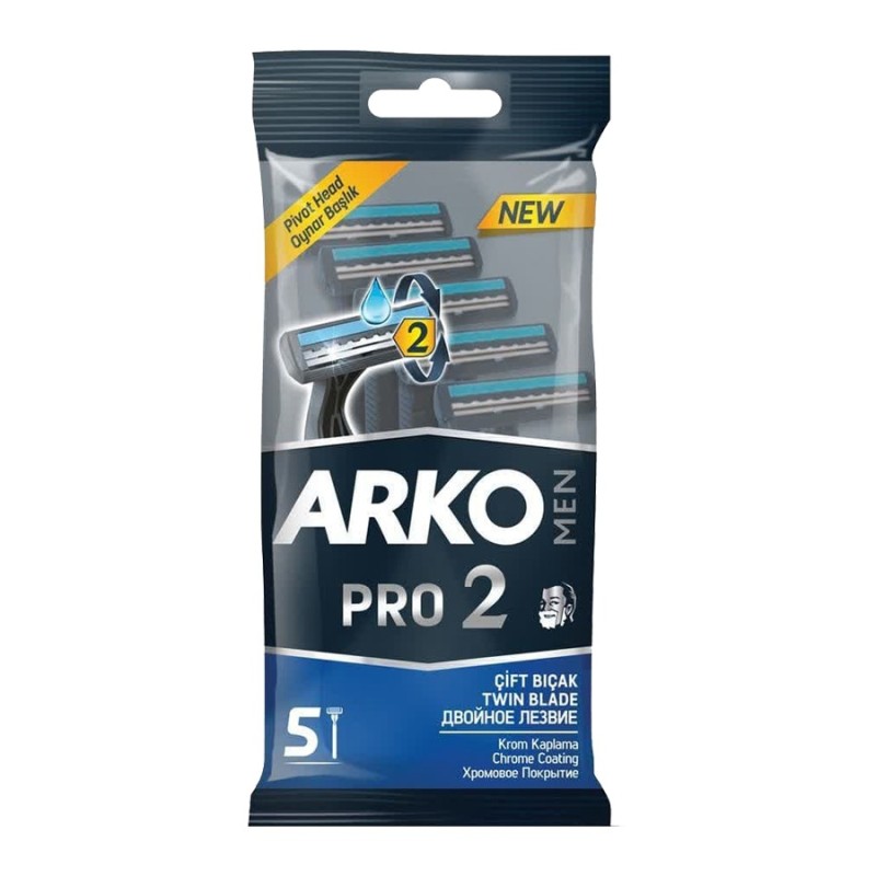 خودتراش آرکوِ 2 لبه مدل Pro 2 بسته 5 عددی