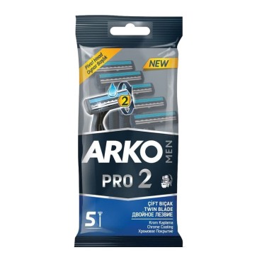 خودتراش آرکوِ 2 لبه مدل Pro 2 بسته 5 عددی