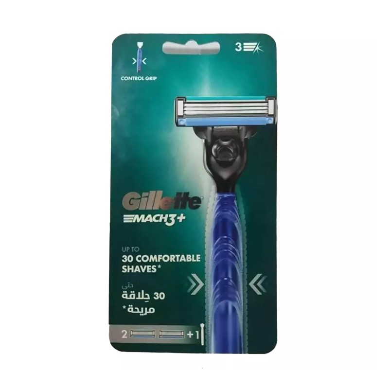 خودتراش ژیلت مردانه 3 لبه مدل Mach3 به همراه 2 یدک