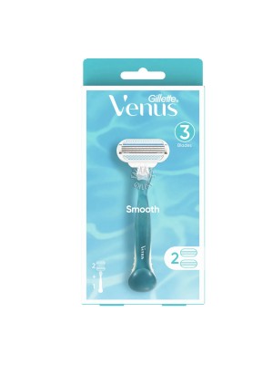 خودتراش ژیلت 3 لبه مدل Smooth (یک دسته + 2 یدک)