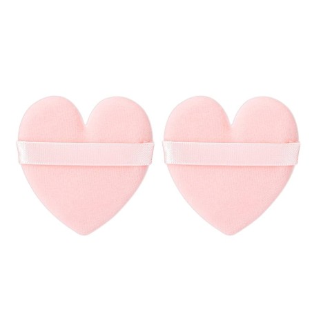 پد آرایشی پنکک پارچه ای طرح قلب بسته 2 عددی – رنگ رندوم