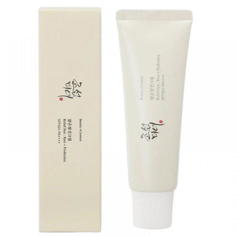 ضدآفتاب بیوتی آف جوسان بدون رنگ مدل Relief Sun Rice + Probiotics SPF50+ PA++ حجم 50 میل