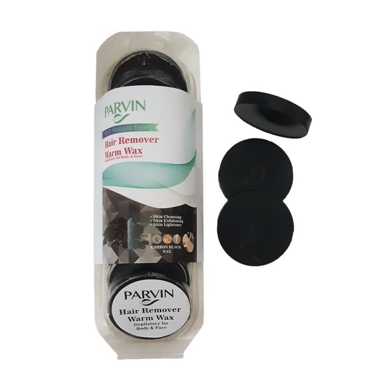 موم وکس پروین سکه ای مدل کربن فعال Activated Carbon بسته 10 عددی