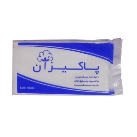 حوله یکبار مصرف پاکیزان مدل Blue40gram بسته 1 عددی